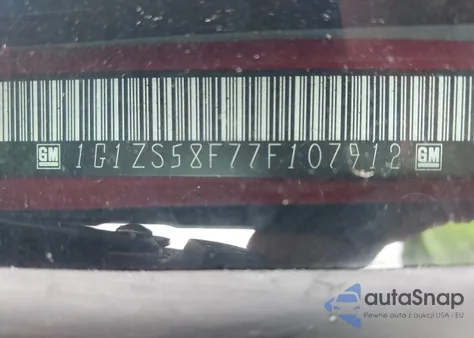 2007 Chevrolet Malibu Ls from USA, damaged, VIN 1G1ZS58F77F107912
